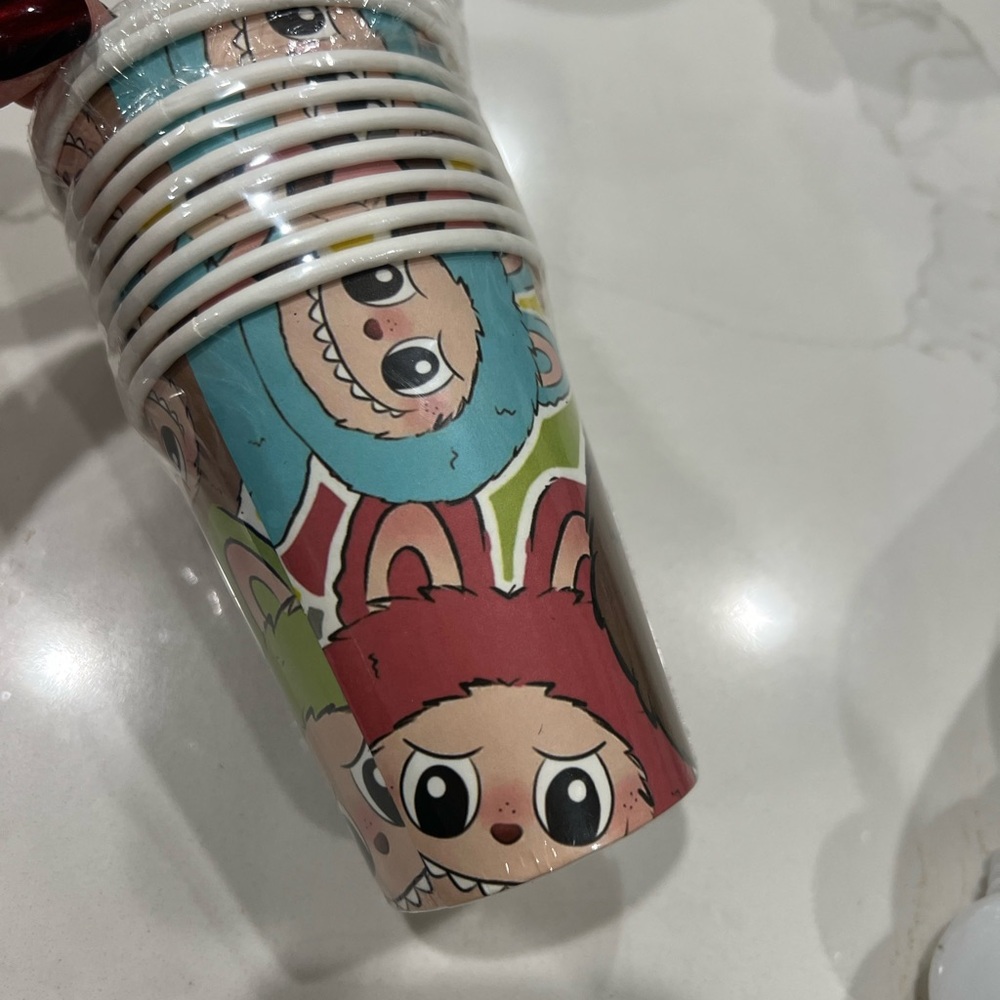 9 Set Labubu Party Cups